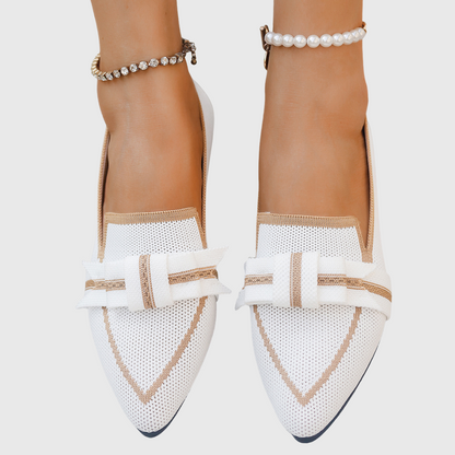 Lillian | Knit Bow Flats