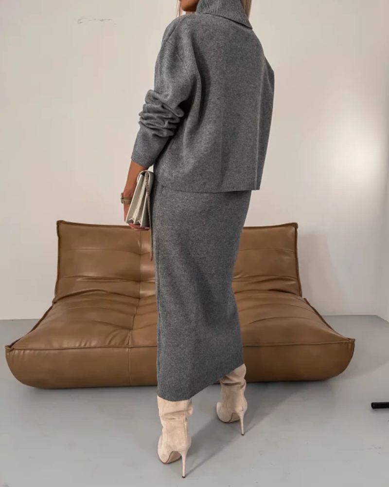 Camille | Knit Midi Set