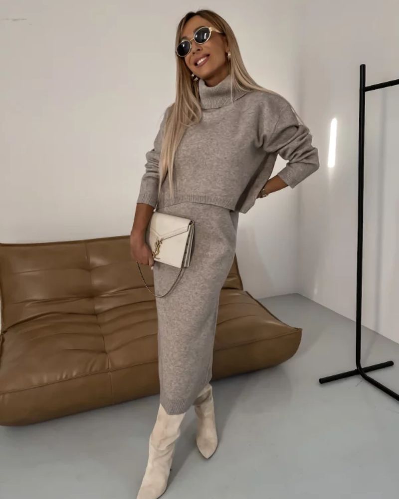 Camille | Knit Midi Set