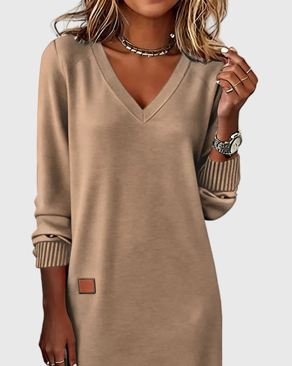 Alicia | Elegant V-Neck Dress