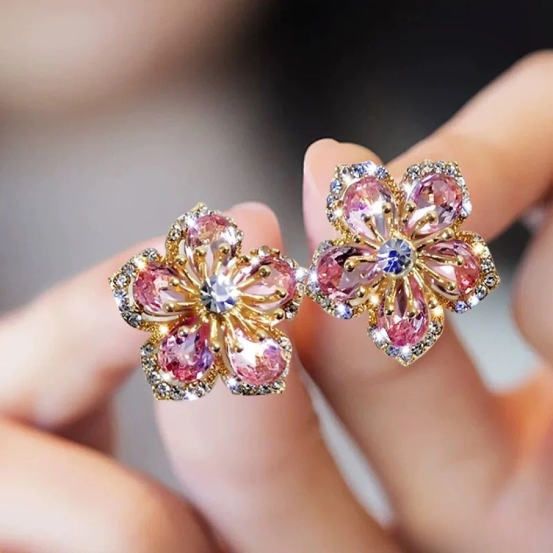 Radiant Silver Earrings Featuring Zirconia