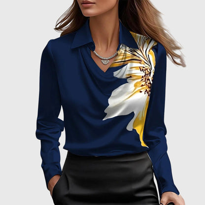 Vivienne | Drape Neck Top