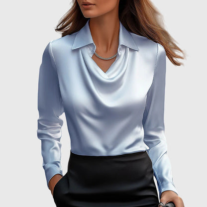 Vivienne | Drape Neck Top