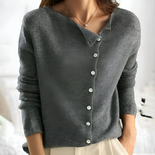 Mika | Soft Button Knit Sweater
