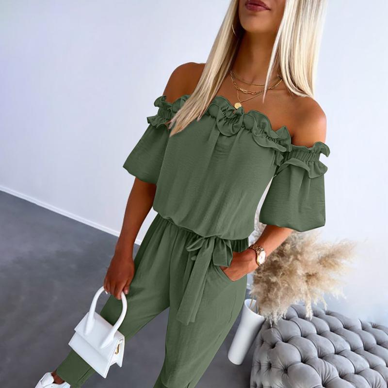 Bianca | Ruffle Off-Shoulder Jumpsuit