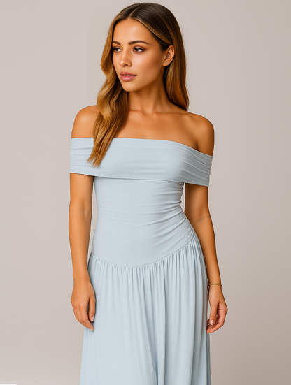 Brooklyn | Women Wedding Guest Pleated Maxi Dress