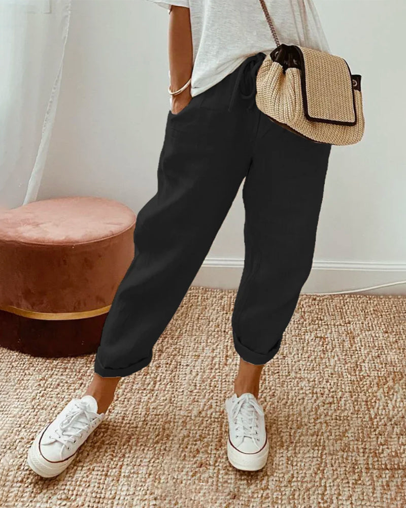 Hannah | Relaxed Drawstring Pants
