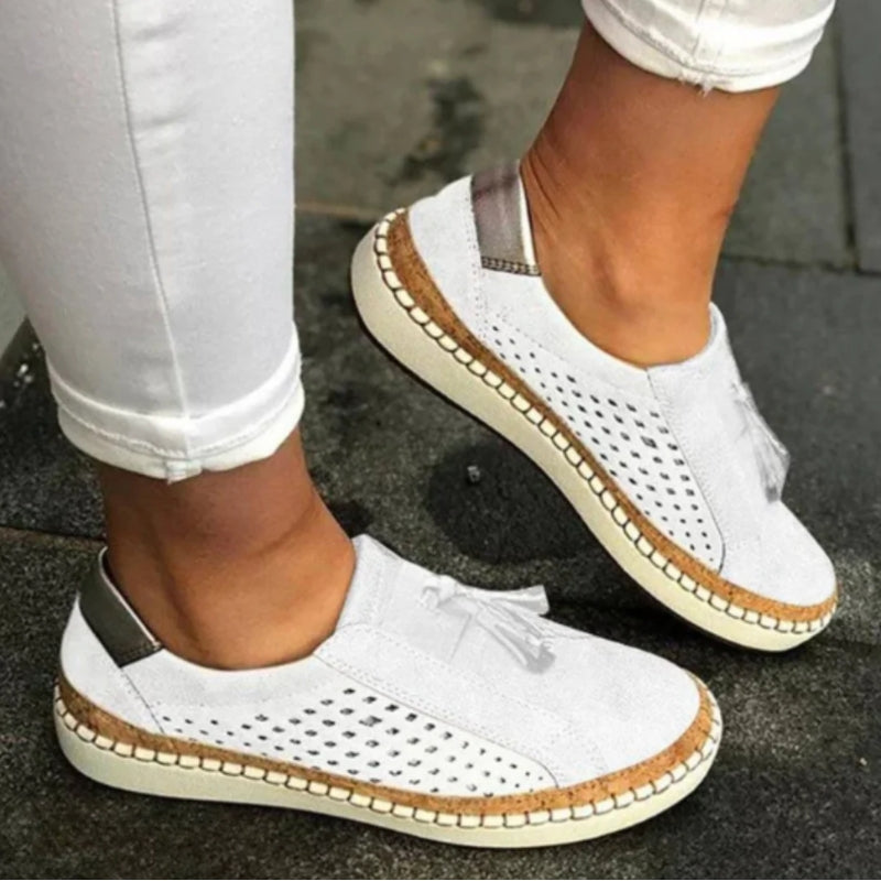 Anya | Perforated Slip Sneakers