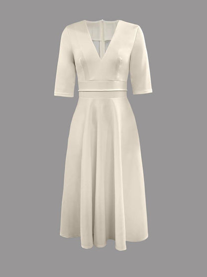 Jessica | Women Wedding Guest Flared Midi Dress