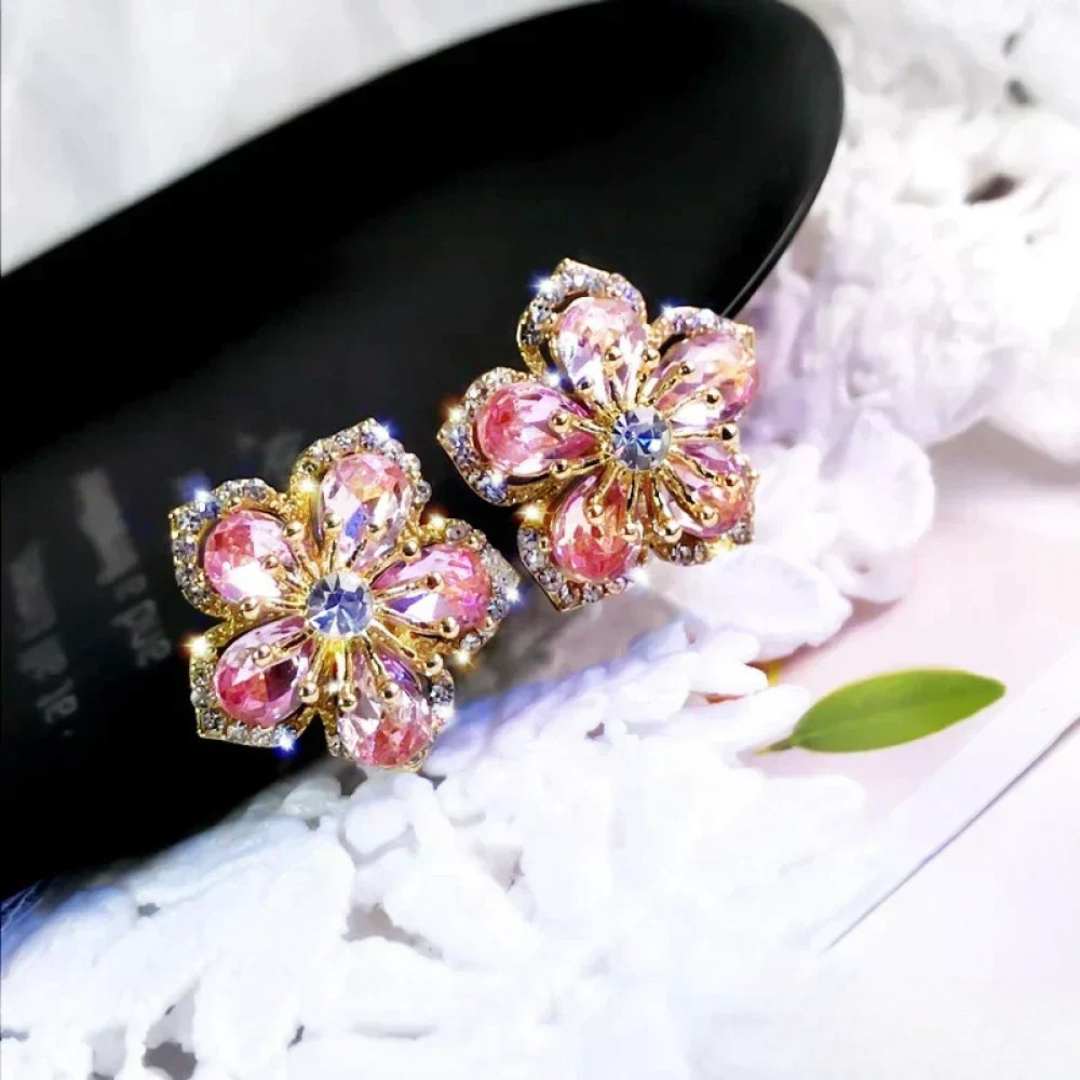 Radiant Silver Earrings Featuring Zirconia