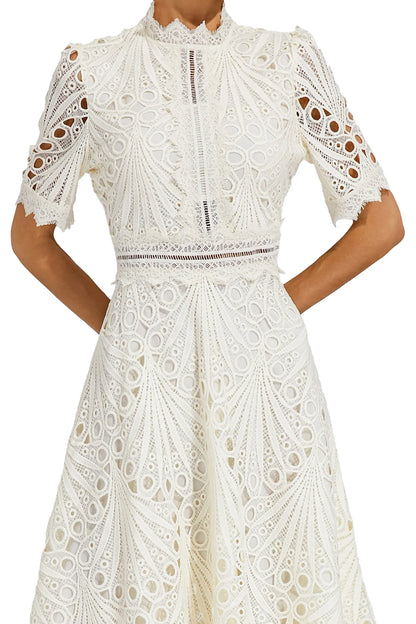 Anna | Women Summer High Neck Midi Dress