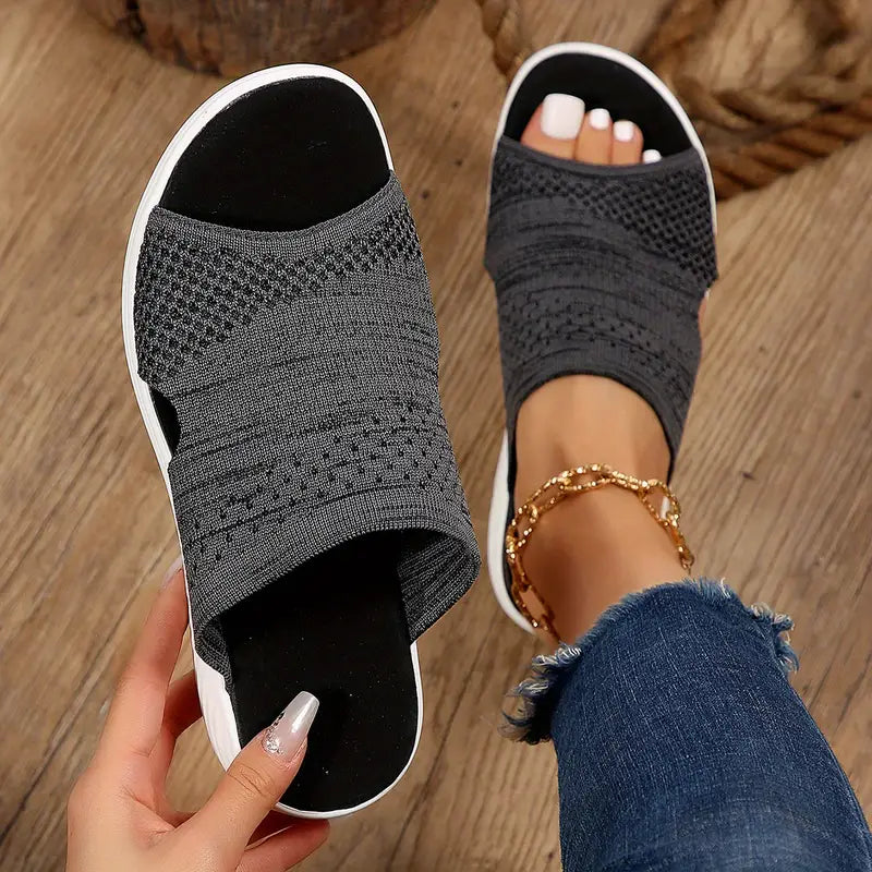 Marie | Womens Orthopedic Slip On Slide Sandals