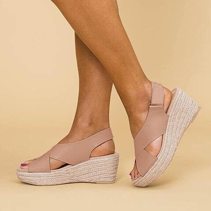 Ashley | Women’s Summer Cross Strap Platform Sandals