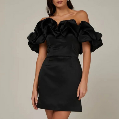 Fiona | Women Wedding Guest Ruffle Mini Dress