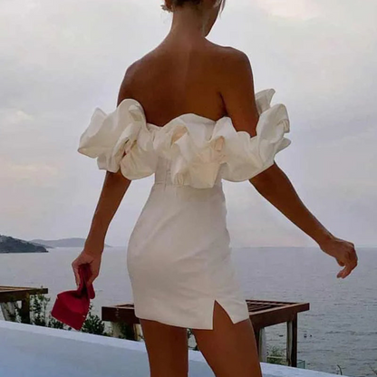 Fiona | Women Wedding Guest Ruffle Mini Dress