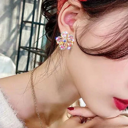 Radiant Silver Earrings Featuring Zirconia