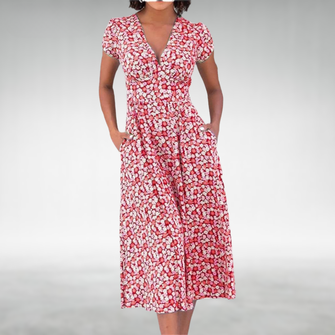 Brooklyn | Women Summer Floral Versatile Midi Dress