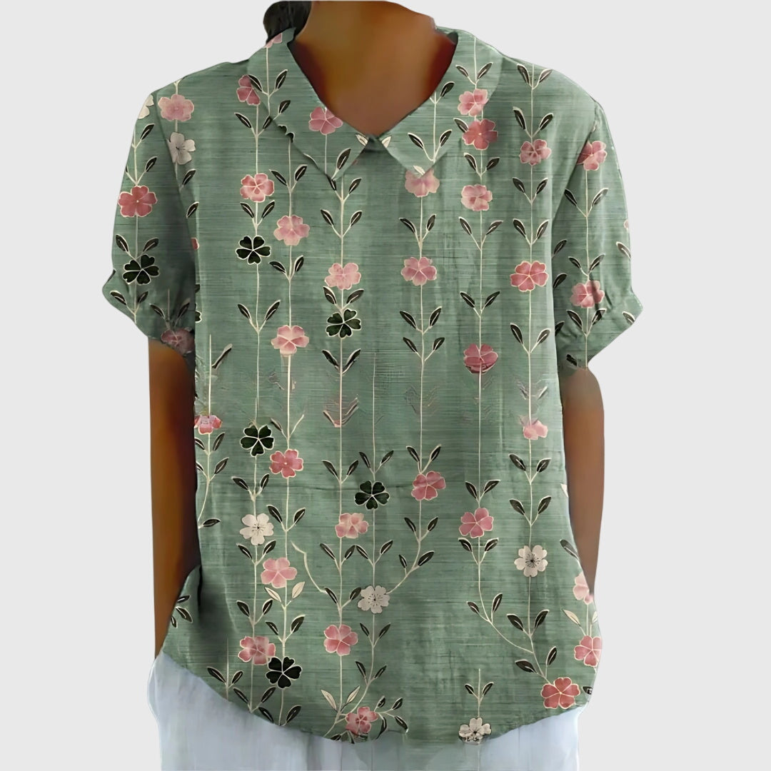 Jenna™ | Floral Chiffon Top for Every Occasion