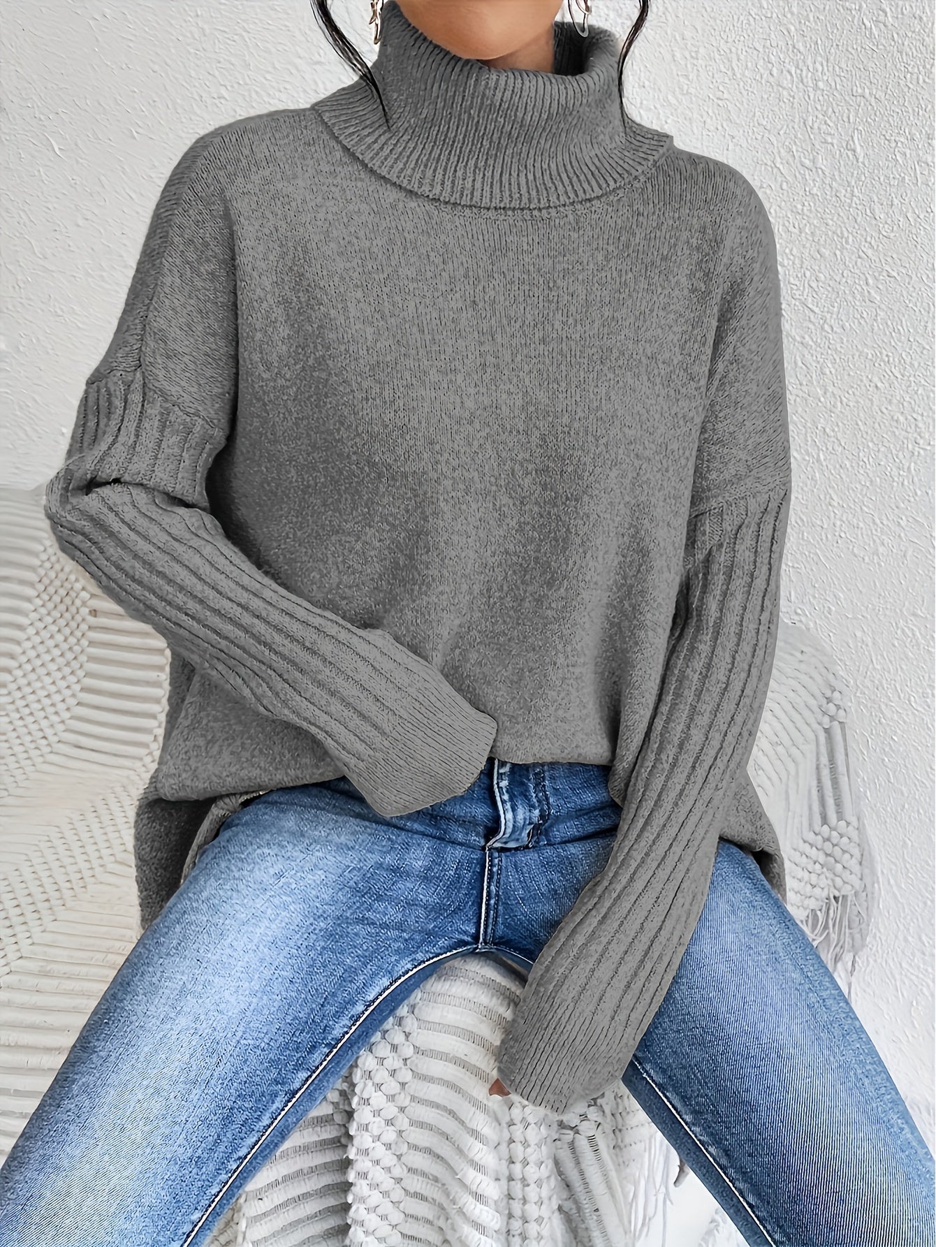 Lisa | Oversized Turtleneck Sweater