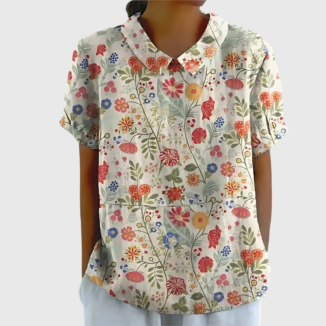 Jenna | Floral Collar Blouse