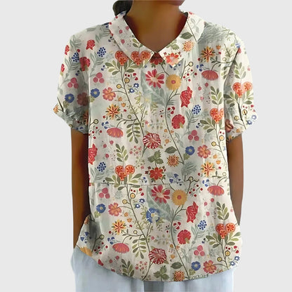 Jenna | Floral Collar Blouse