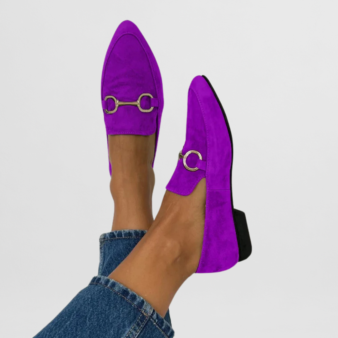 Sandy | Chain Detail Slip-On Loafers