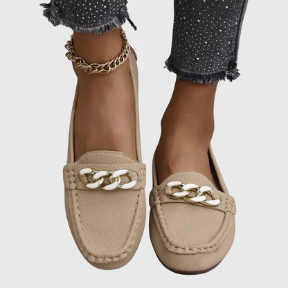 Kris | Chain Detail Slip-On Loafers