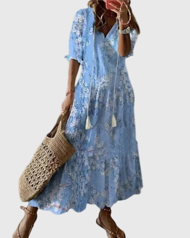 Alina | Printed Maxi Dress