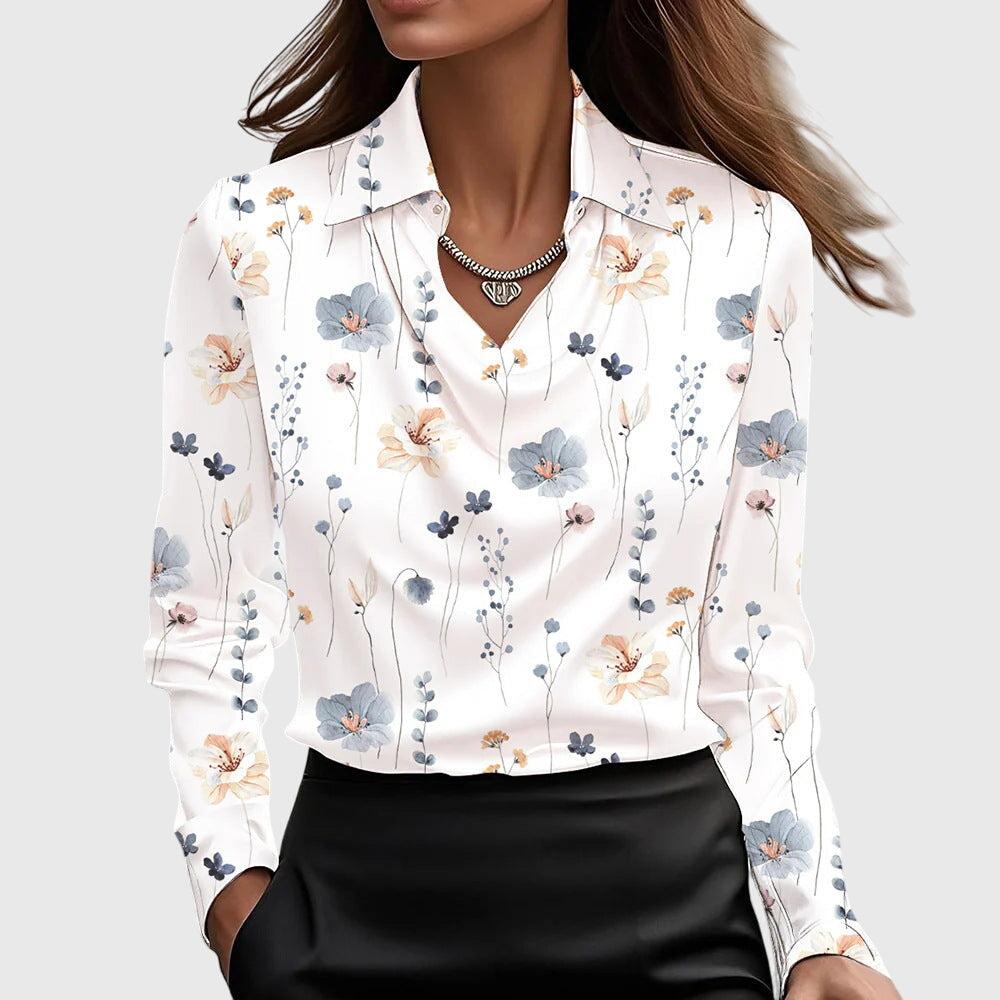 Vivienne | Drape Neck Top