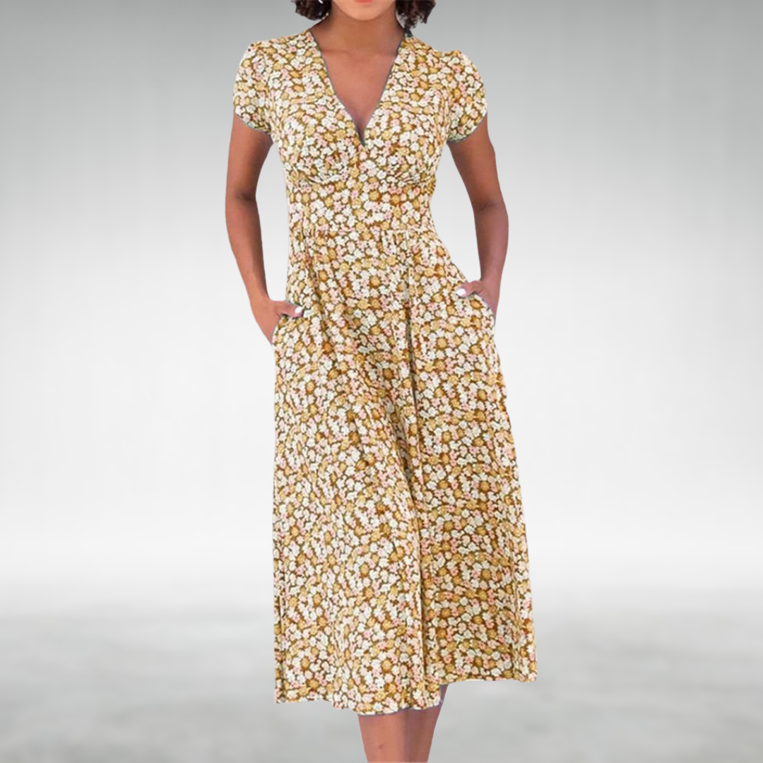 Brooklyn | Women Summer Floral Versatile Midi Dress