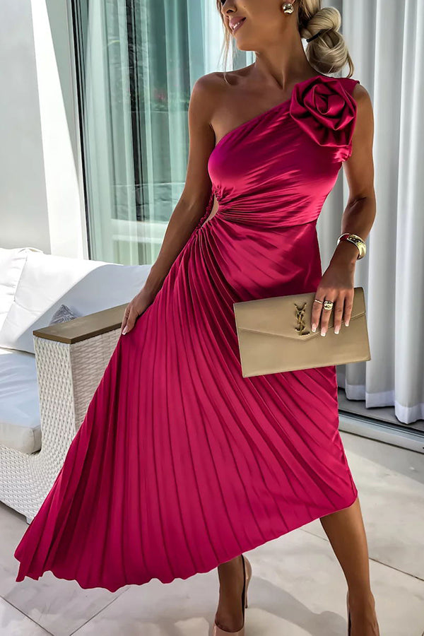Alexis | Women Summer One Shoulder Midi Dress