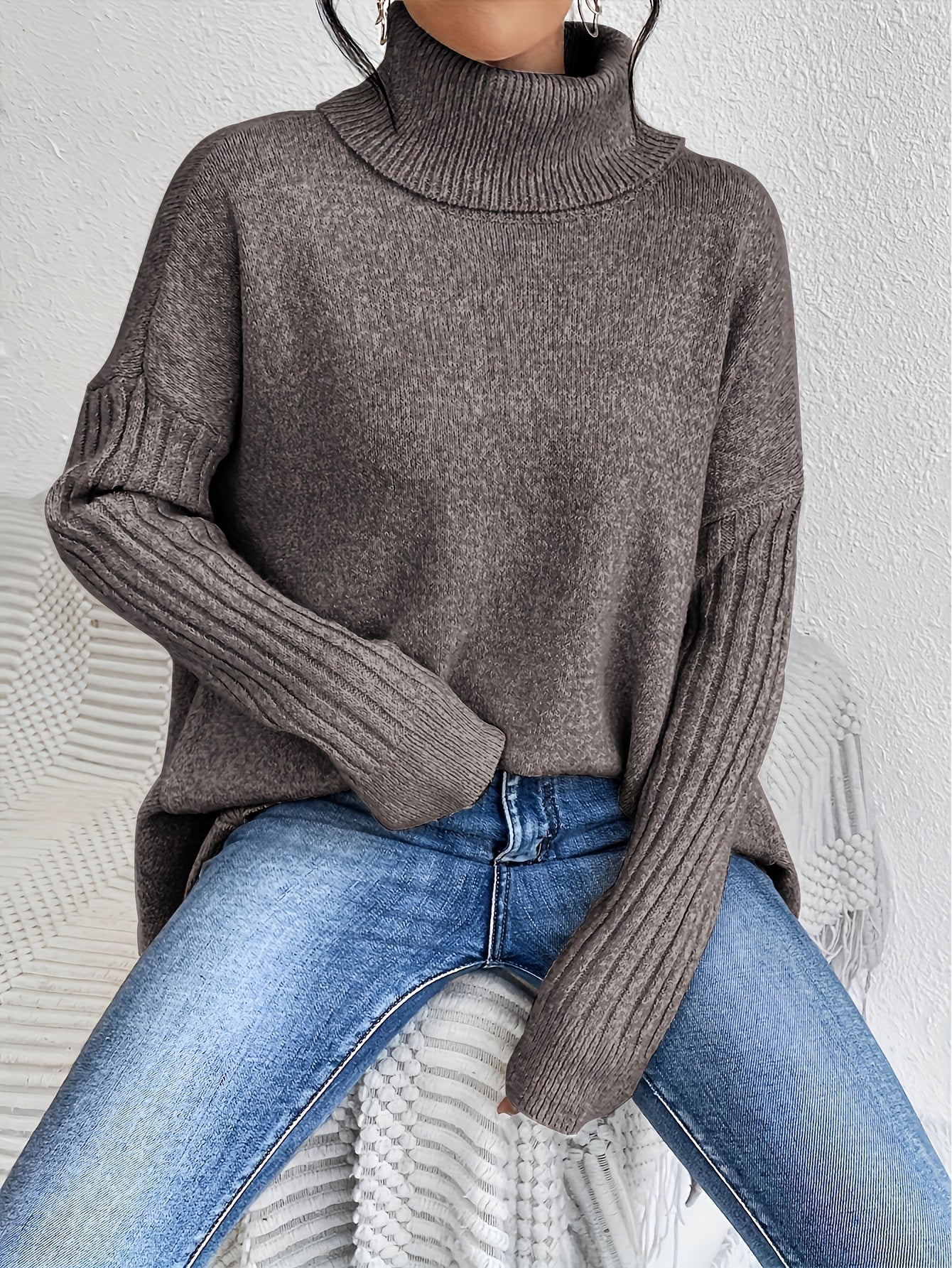 Lisa | Oversized Turtleneck Sweater