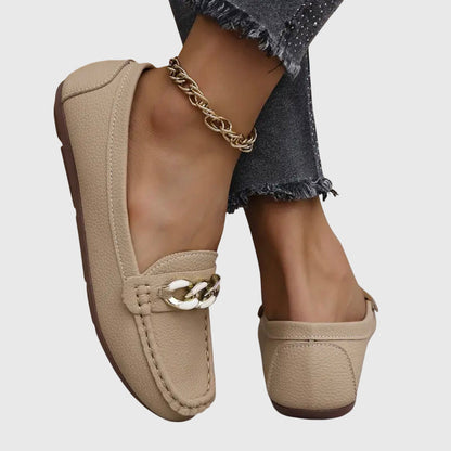 Kris | Chain Detail Slip-On Loafers