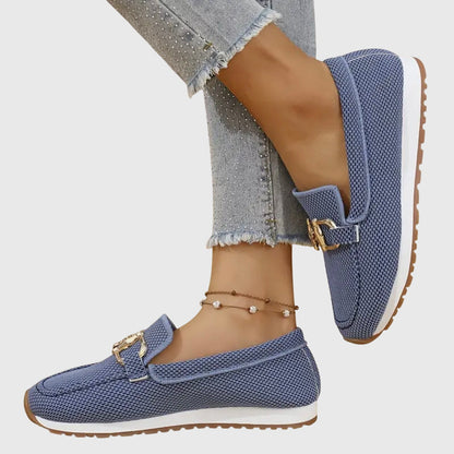 Anna | Women’s Orthopedic Metal Accent Slip On Loafers