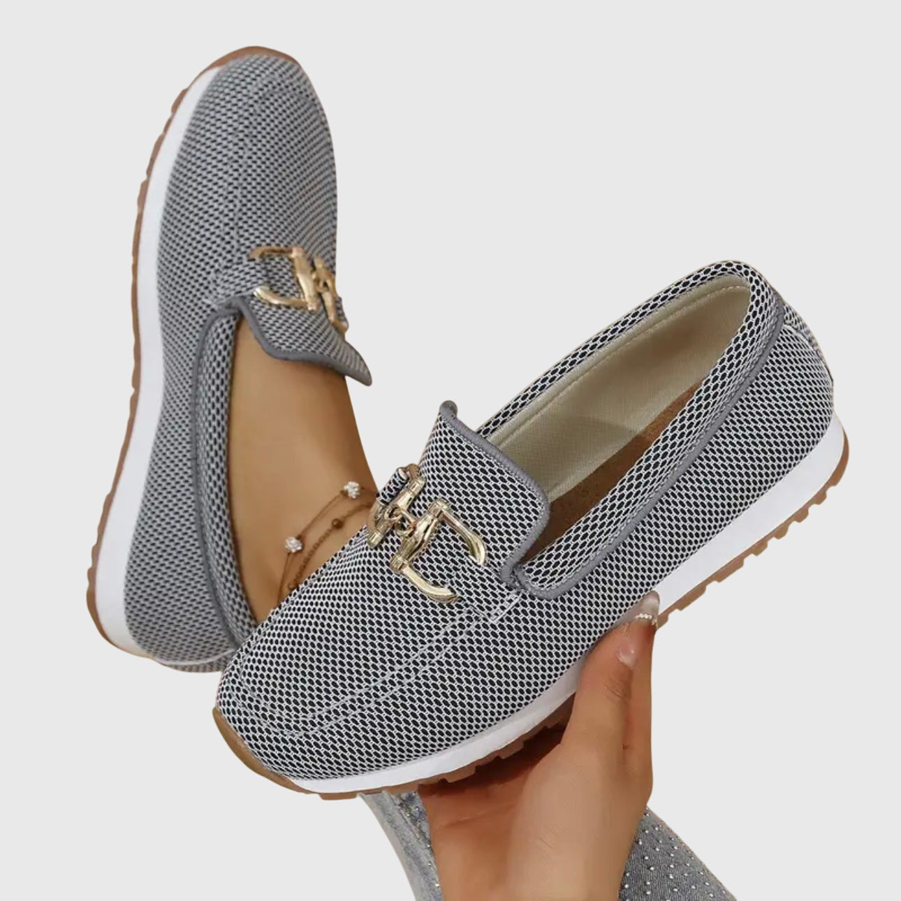 Diana | Chain Detail Slip-On Loafers