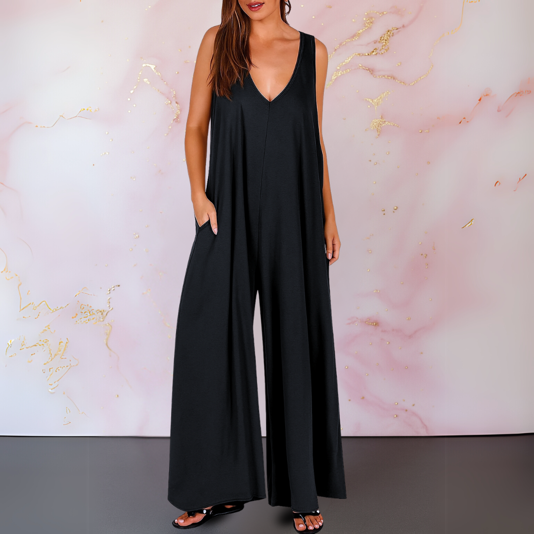 Rowan | Flowy V-Neck Jumpsuit