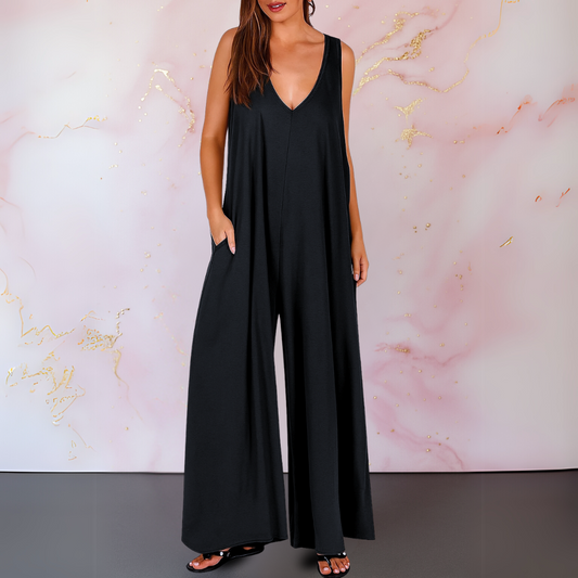 Rowan | Flowy V-Neck Jumpsuit