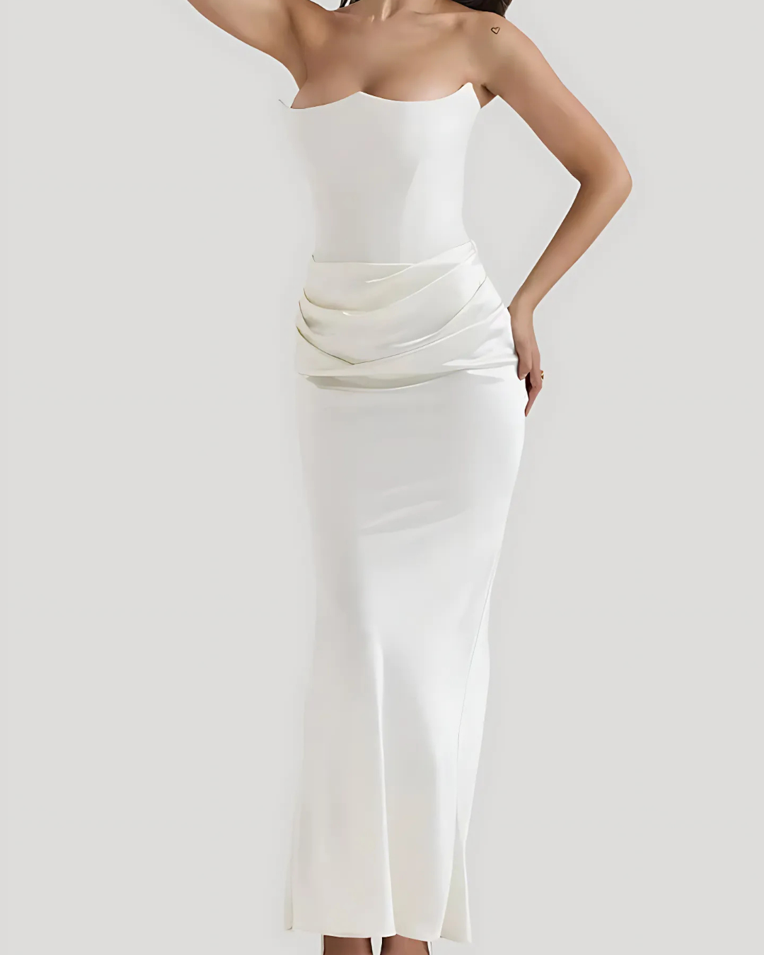Kylie | Women Wedding Guest Draped Maxi Dress
