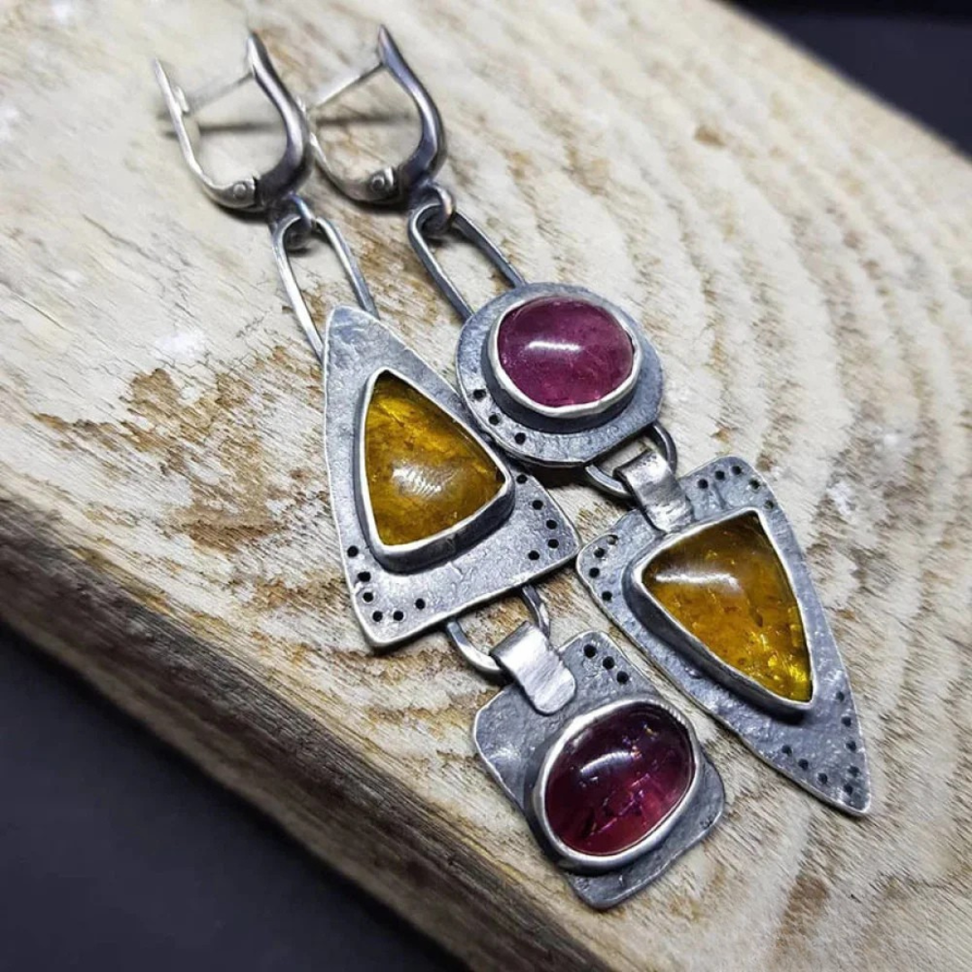 Retro Triangular Earrings