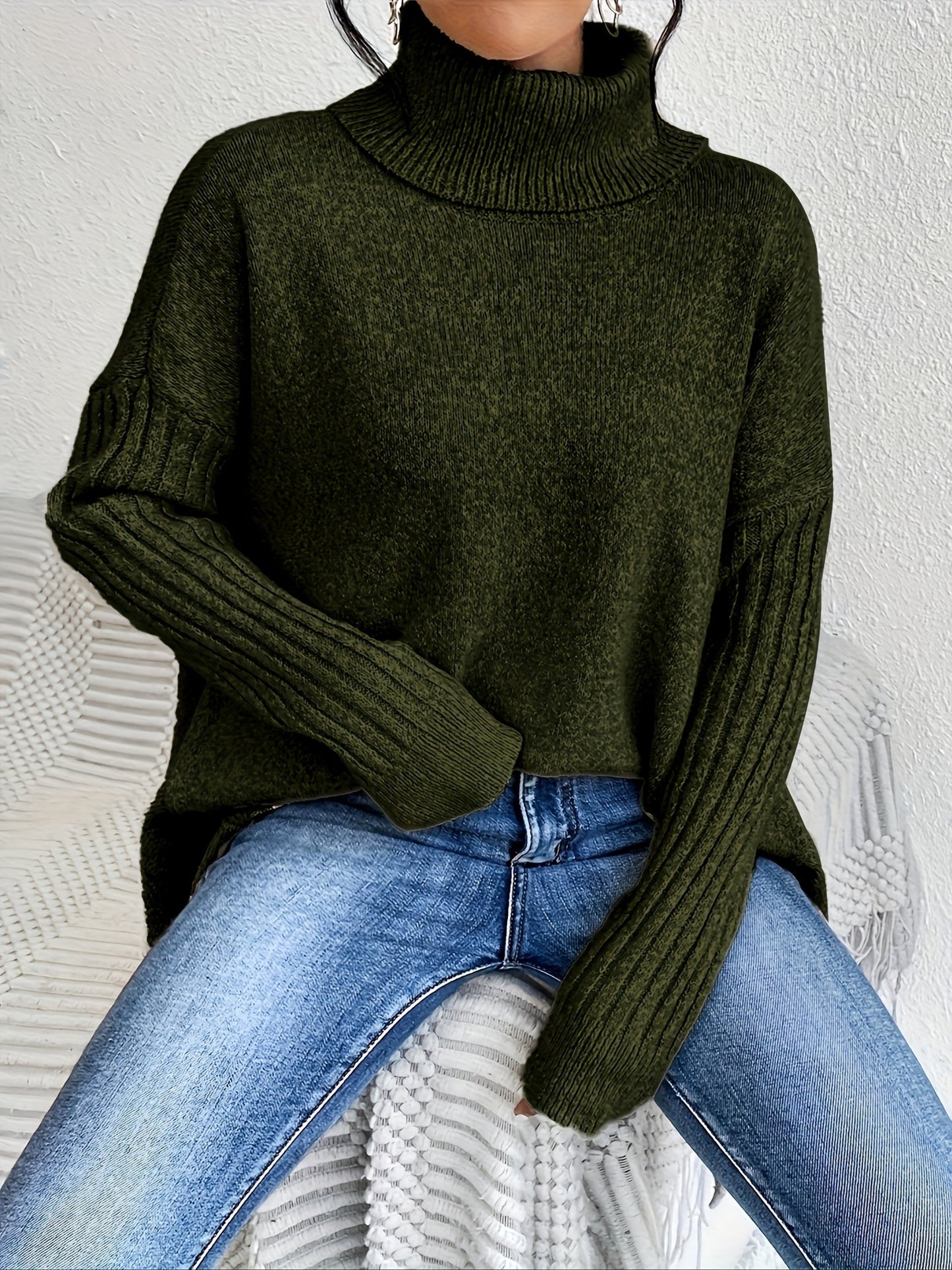 Lisa | Oversized Turtleneck Sweater