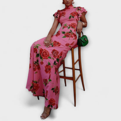 Floral Print Maxi Dress for Summer Events