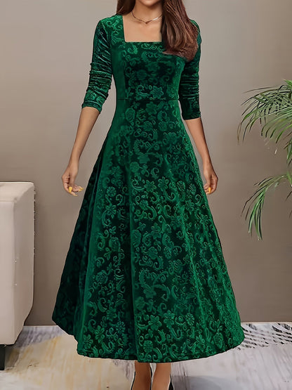 Eleanor | Women Winter Long Sleeve Maxi Dress