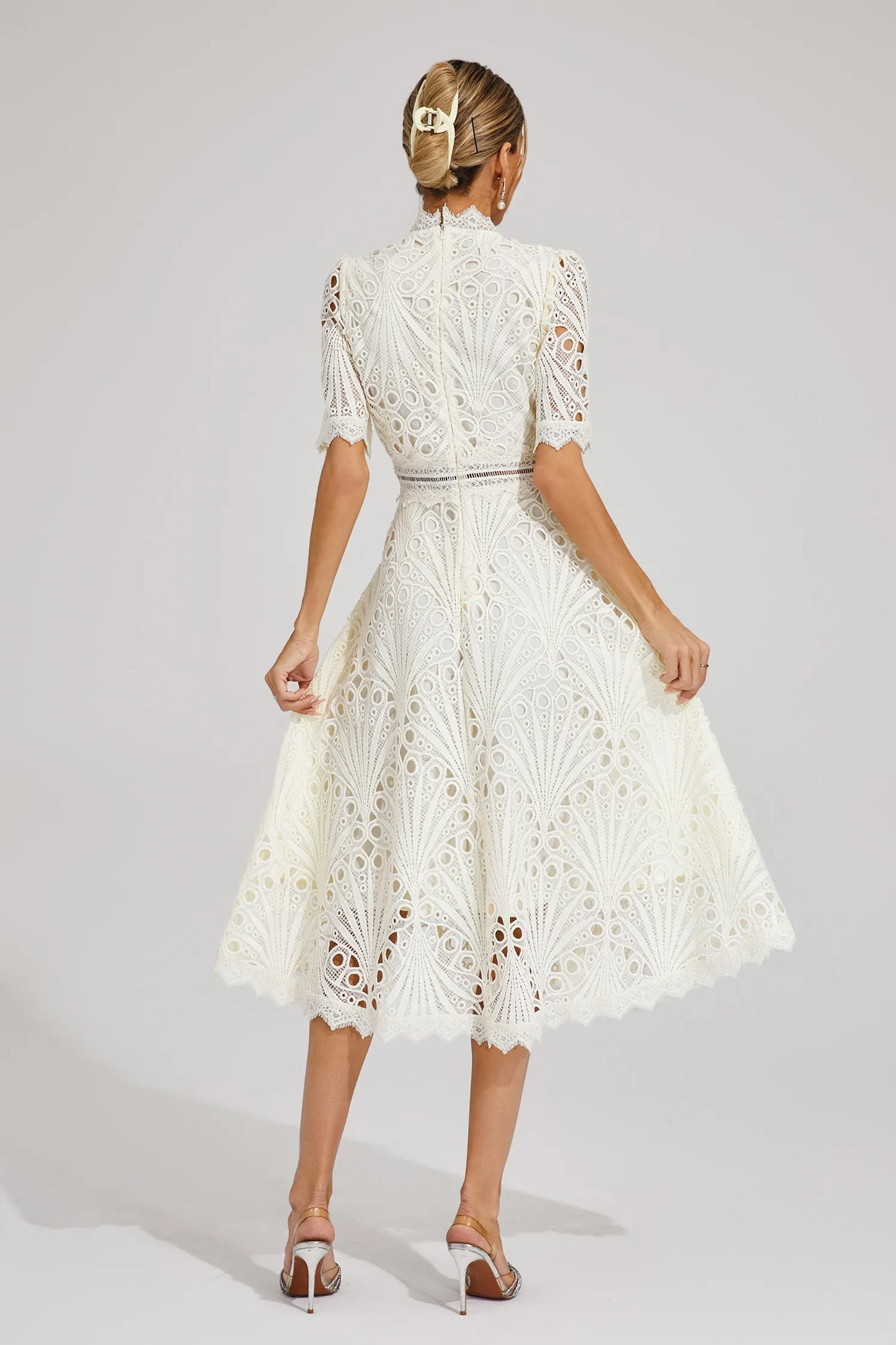 Anna | Women Summer High Neck Midi Dress