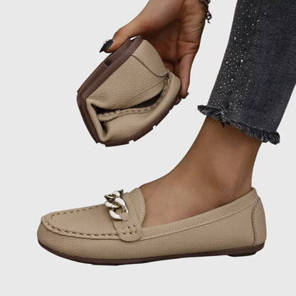 Kris | Chain Detail Slip-On Loafers