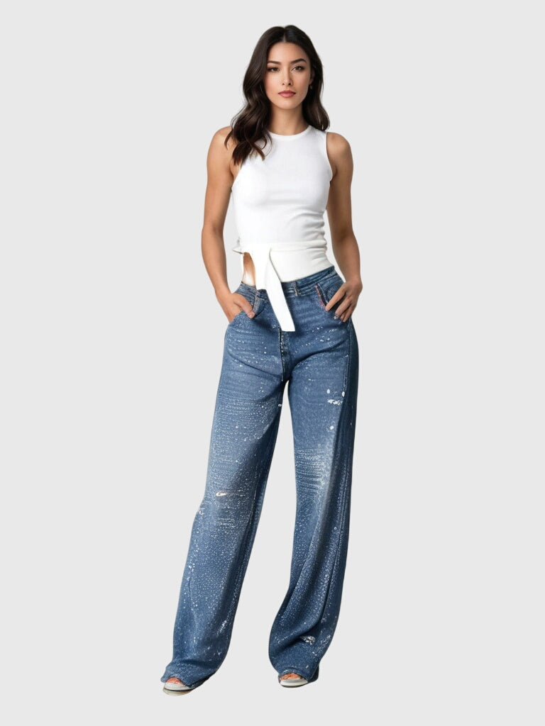 Stella™ | Chic Diamond-Patterned Trousers for Any Occasion