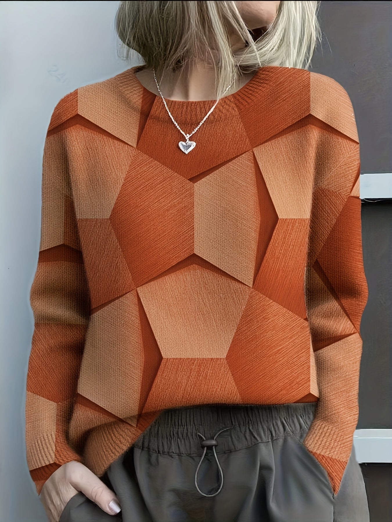 Isla | Geometric Knit Sweater