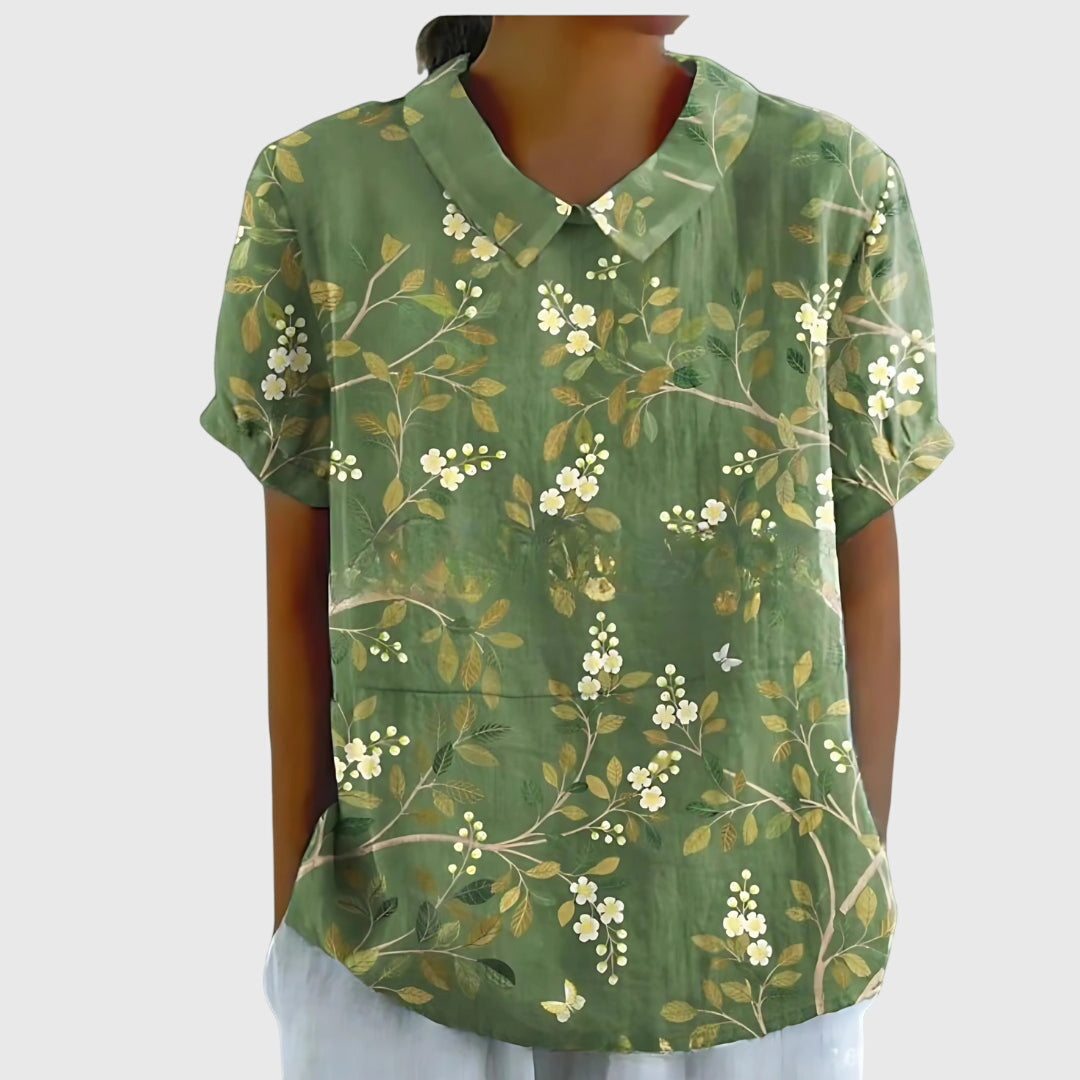 Jenna | Floral Collar Blouse