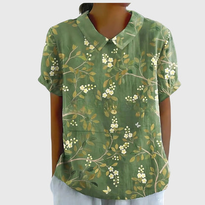 Jenna | Floral Collar Blouse