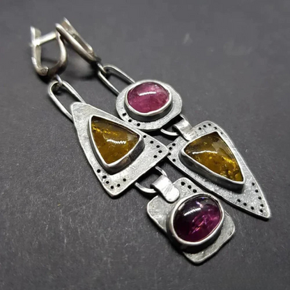 Retro Triangular Earrings