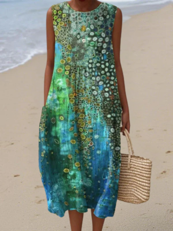 Sarah | Sleeveless Midi Dress